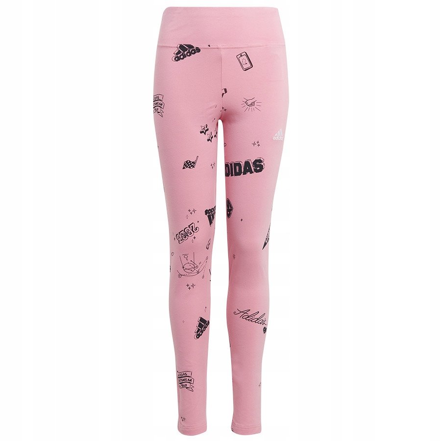 Legginsy adidas JG Bluv Q3 Tight girls Jr IA1568 różowy 140 cm
