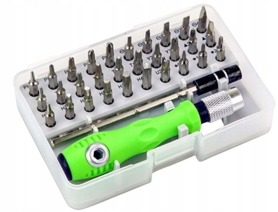 Zestaw Precyzyjnych Śrubokrętów 32W1 Torx Wkrętaki Auta Komplet Bitów