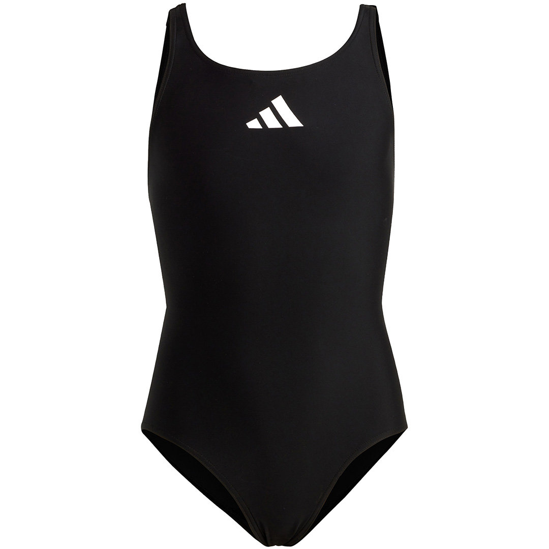 Kostium kąpielowy dla dziewczynki adidas Solid Small Logo czarny HR7477 128