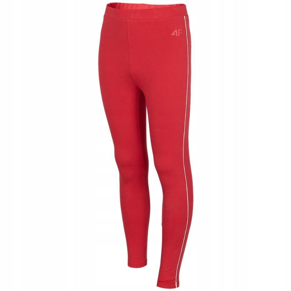 Legginsy dla dziewczynki 4F czerwone HJZ22 JLEG004 62S 134cm