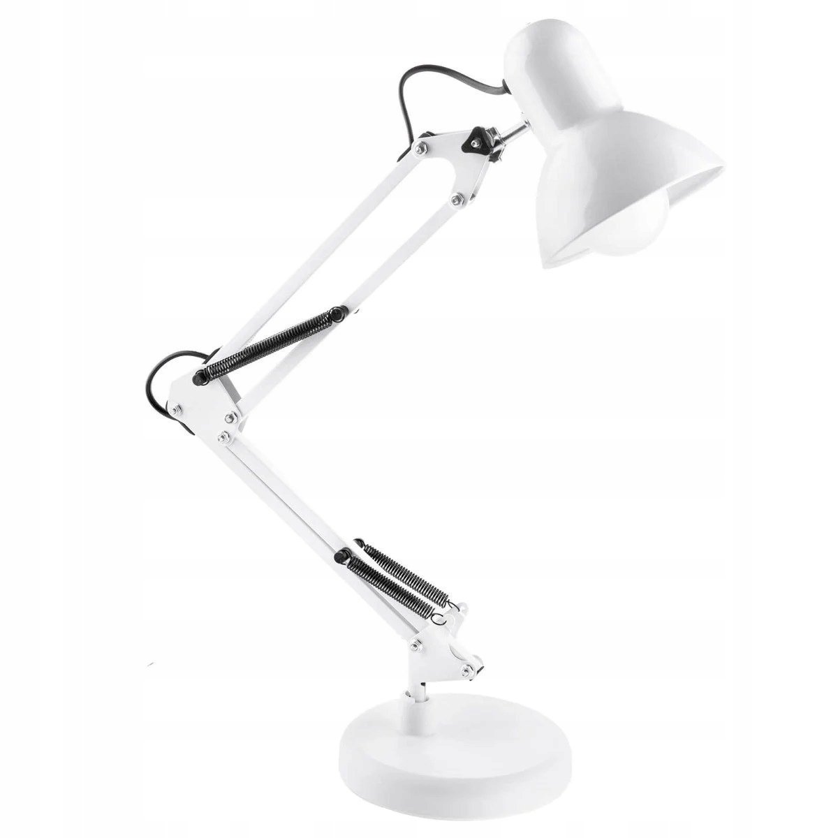 Lampka LED E27 Biurkowa Lampa Szkolna Nocna Kreślarska Regulowana Uchwyt