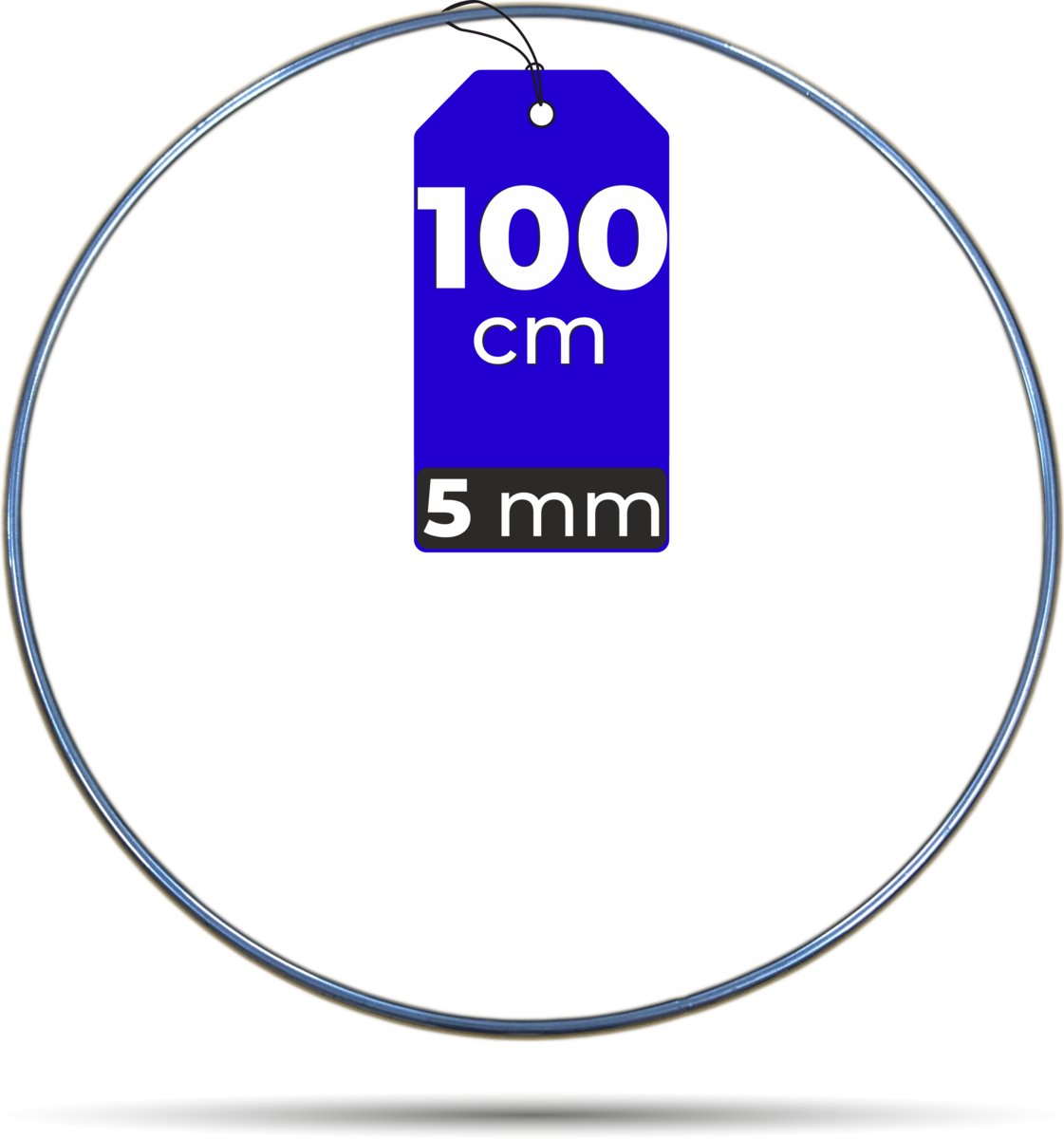 Łapacz snów Obręcz SREBRNA makrama 100 cm 5 mm MOCNA