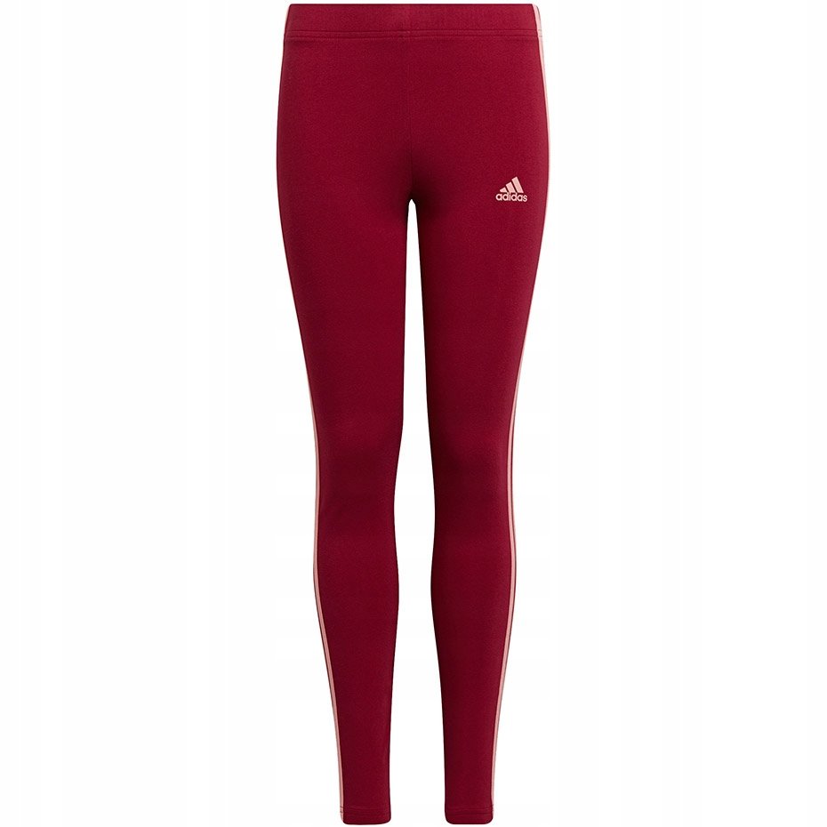 Legginsy dla dzieci adidas Essentials 3-Stripes Leggings czerwone HE1997 11
