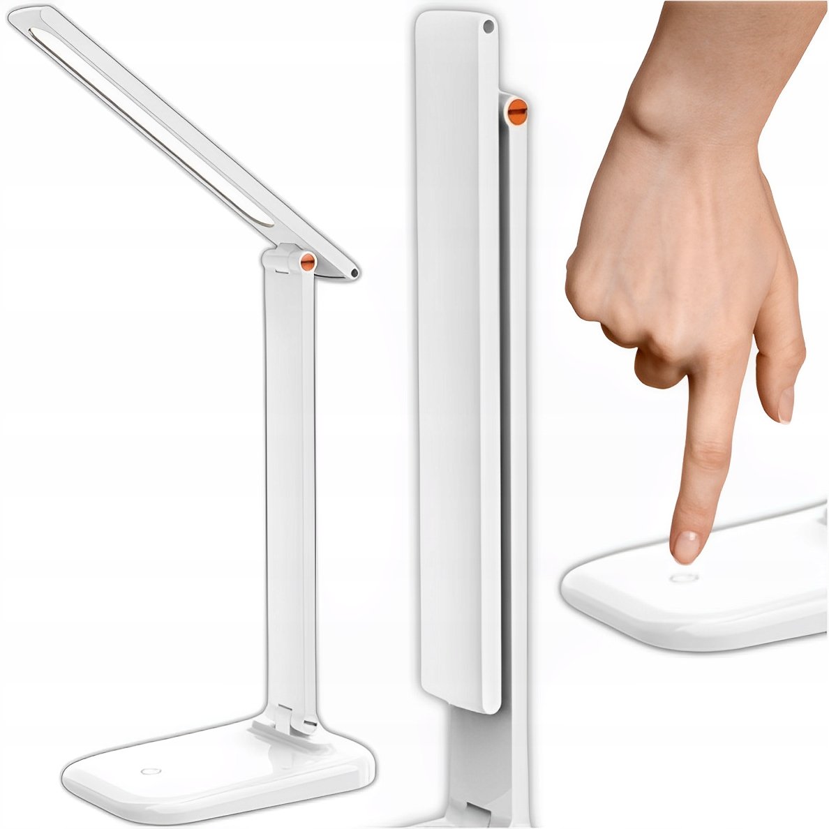 LAMPKA BIURKOWA SZKOLNA 28 LED DOTYK NA BIURKO DO CZYTANIA NAUKI PRACY