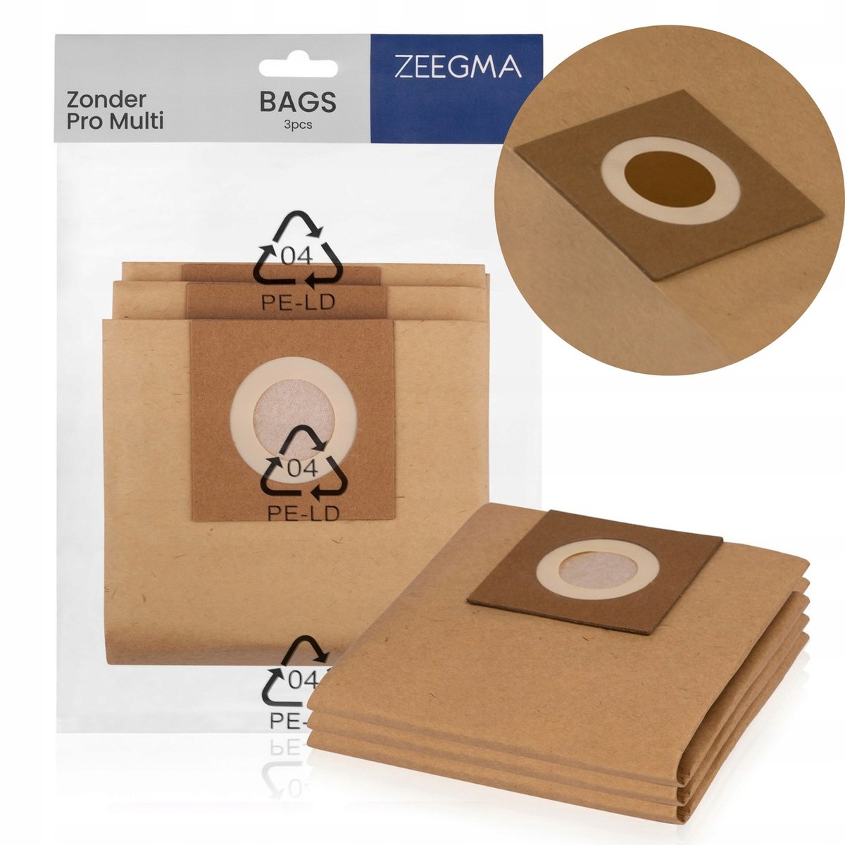 WORKI do Odkurzacza 25L 48x32cm ⌀ 5,5cm 3szt UNIWERSALNE ULTRA ODPORNE