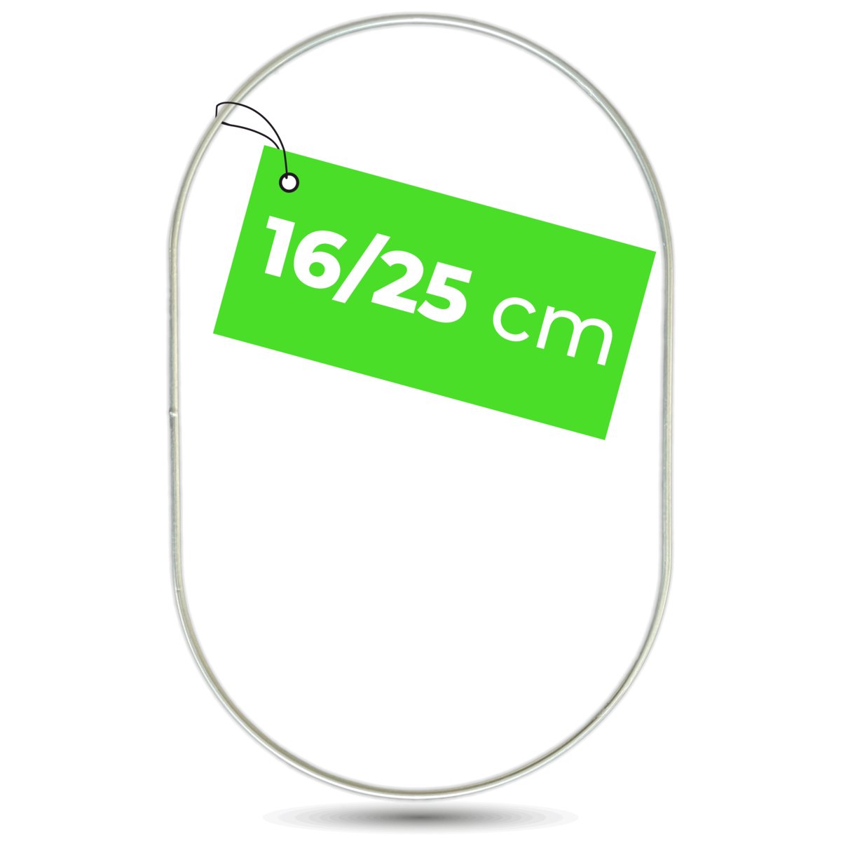 Elipsa SREBRNA Łapacz snów makrama na ścianę dekoracyjna obręcz owal baza