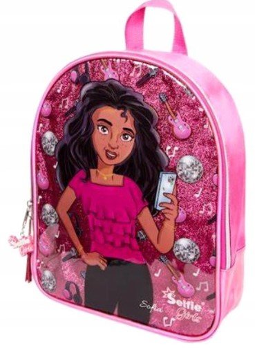 Plecak Brokatowy Dla Dziewczynki Różowy 