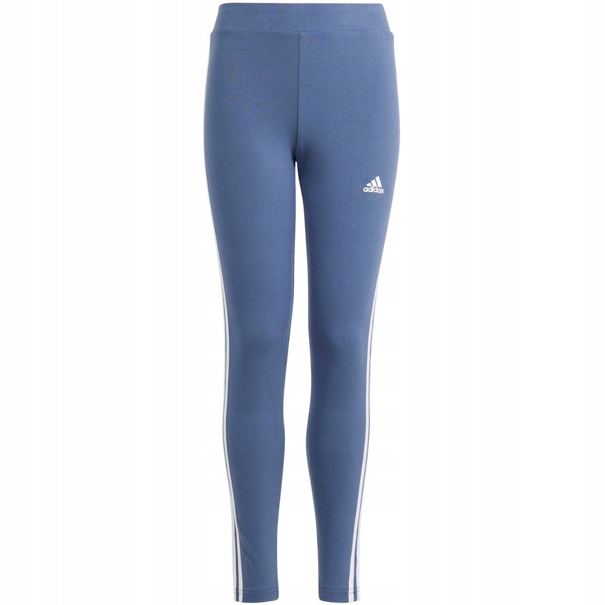 Legginsy dla dzieci adidas Essentials 3-Stripes Cotton Tights niebieskie IS