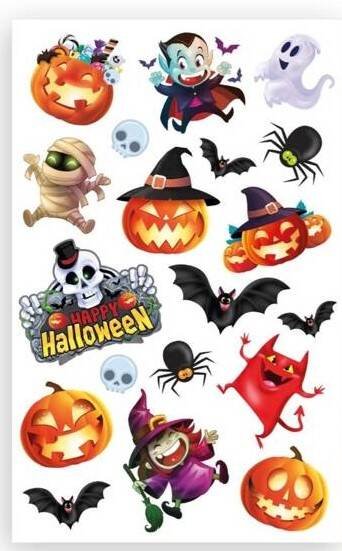 Tatuaże zmywalne małe potworki