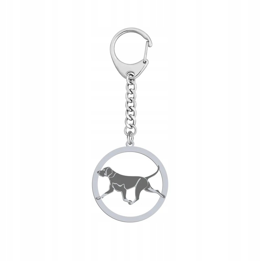 Brelok Srebrny z Polish Hunting Dog 925 Prezent DEDYKACJA GRAWER GRATIS