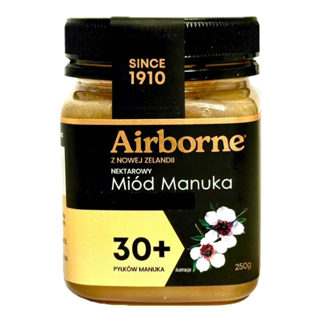Miód Manuka Nowa Zelandia 30+ Manuka 250 g Miód Odporność / Airborne