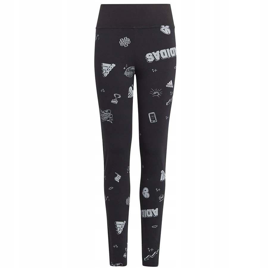 Legginsy adidas JG Bluv Q3 Tight girls Jr IA1567 czarny 140 cm
