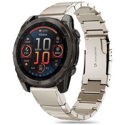 Pasek TECH-PROTECT Steelband do Garmin Fenix 5X/5X Plus/6X/6X Pro/7X/8 (51 mm) Tytanowy | Bezpłatny transport