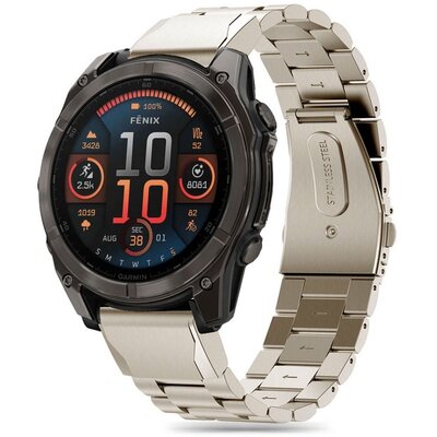 Pasek TECH-PROTECT Stainless do Garmin Fenix 5/6/6 Pro/7/E (47 mm) Tytanowy