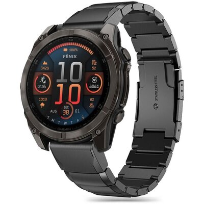 Pasek TECH-PROTECT Steelband do Garmin Fenix 5/6/6 Pro/7/E (47 mm) Czarny | Bezpłatny transport