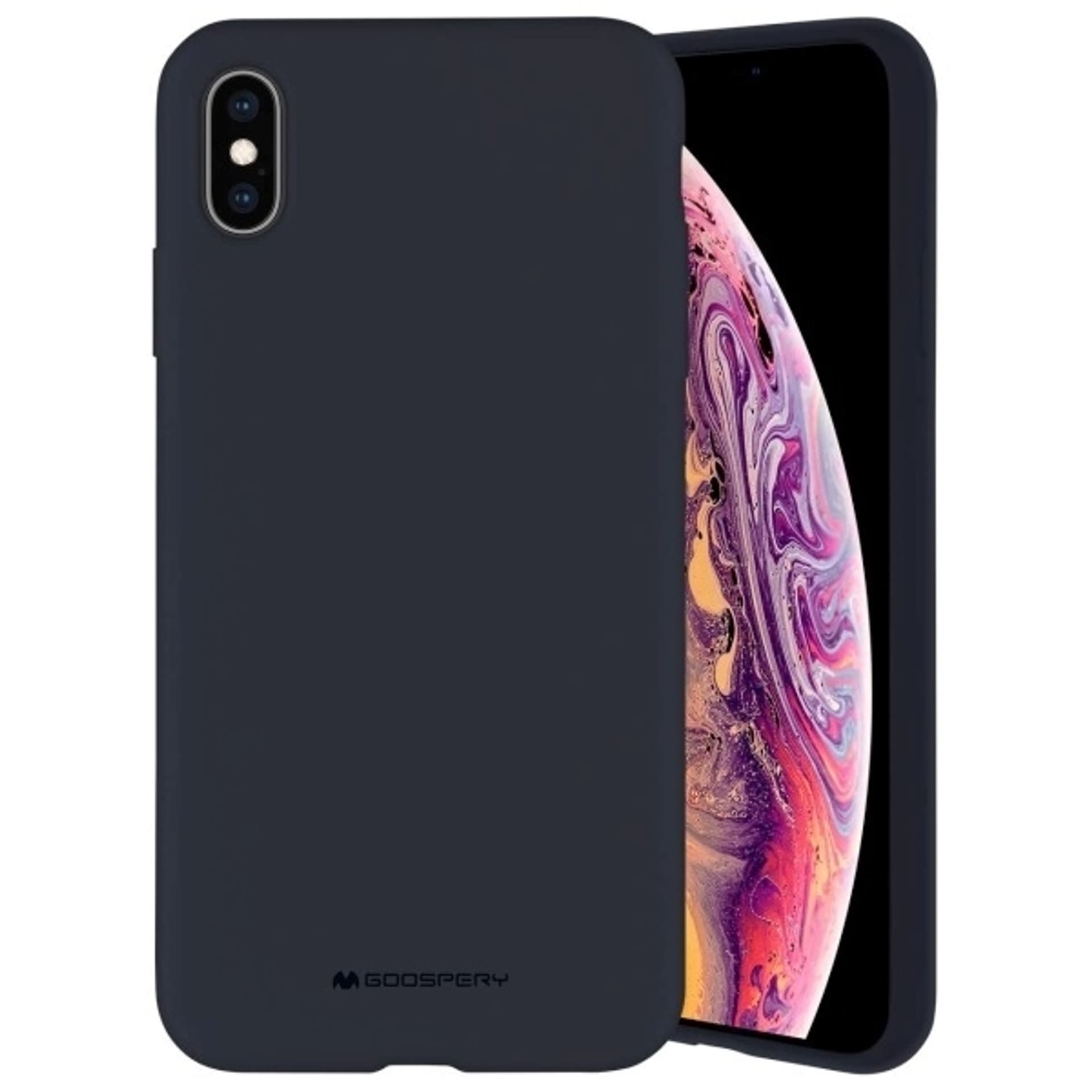 Mercury Silicone iPhone Xs Max granatowy/navy