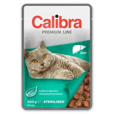 CALIBRA Cat Premium Sterilised Liver 100g