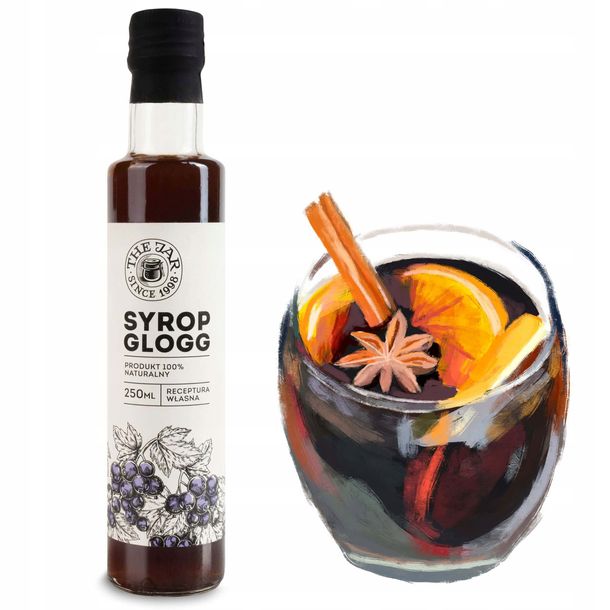 Syrop Winter Spiced Currants - Glogg grzaniec do herbaty zimowej 250 ml 100% naturalny