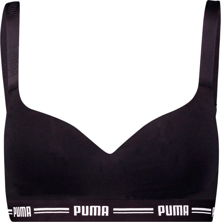 Stanik sportowy damski Puma Padded Top 1P Hang czarny 907863 04-S