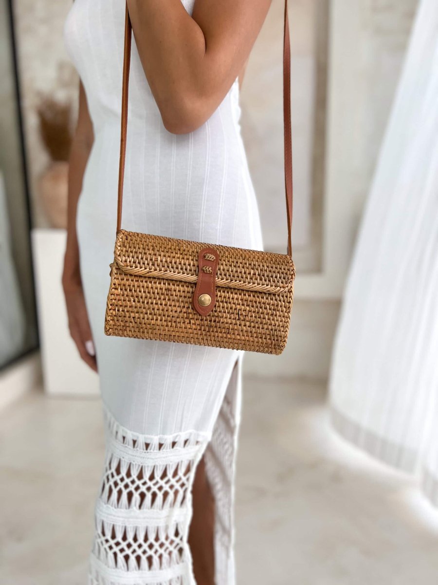 Torebka Rattanowa ATE LONG