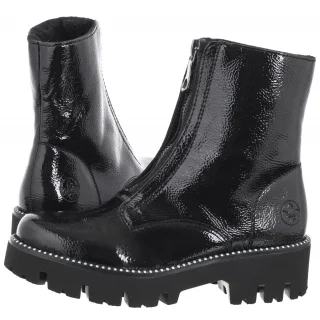 Botki Czarne Lakierowane Y3351-00 Black (RI218-a) Rieker