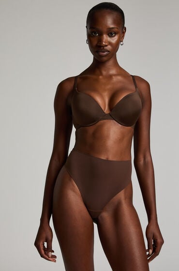Hunkemöller Stringi Smooth Brązowy
