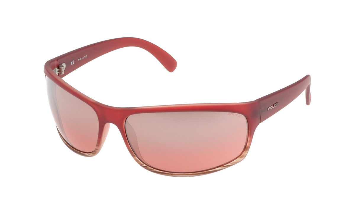 Okulary POLICE S1863M71ACNX. Okulary przeciwsłoneczne, Kolor czerwony. Unisex.