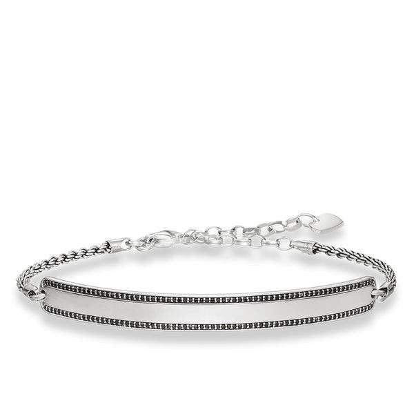 Biżuteria THOMAS SABO 000964311L21v. Bransoletka, Kolor czarny srebrny. Unisex.