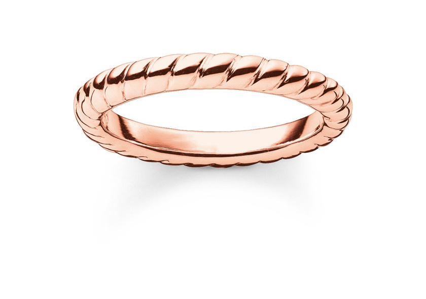 Biżuteria THOMAS SABO TR19784151248. Pierścionek, Kolor różowy złoty. Kobieta.