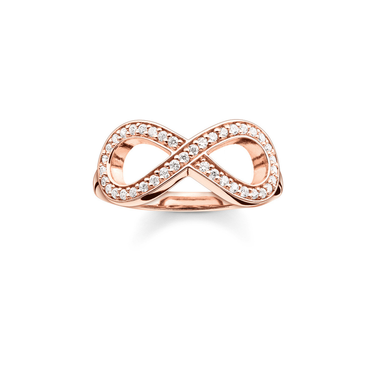 Biżuteria THOMAS SABO TR20144161446. Pierścionek, Kolor różowy złoty. Kobieta.