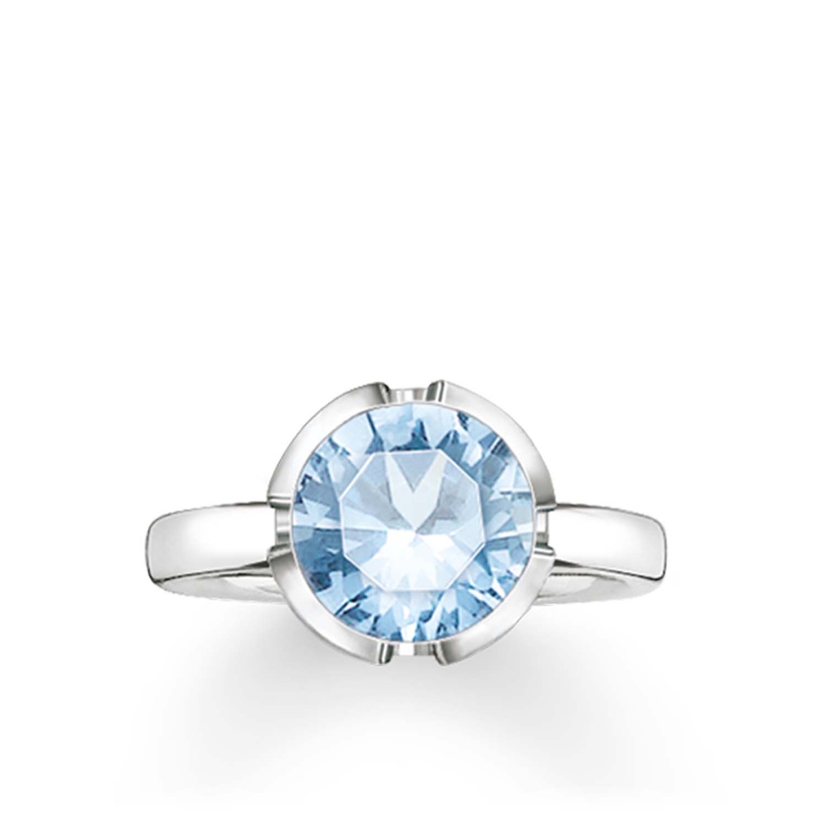Biżuteria THOMAS SABO 036-009-31-50. Pierścionek, Kolor niebieski srebrny. Kobieta.