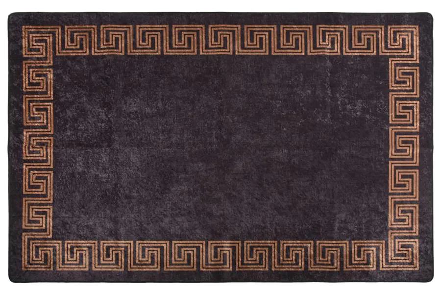 Prostokątny czarny dywan 120x180 cm D1-C34