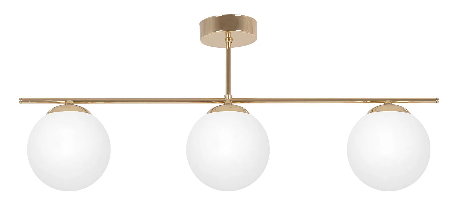 Złoto-biała potrójna lampa sufitowa glamour - A672 C5-C81