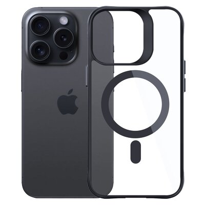 Etui XLINE Satin Guardx do Apple iPhone 16 Pro Przezroczysto-czarny | Bezpłatny transport