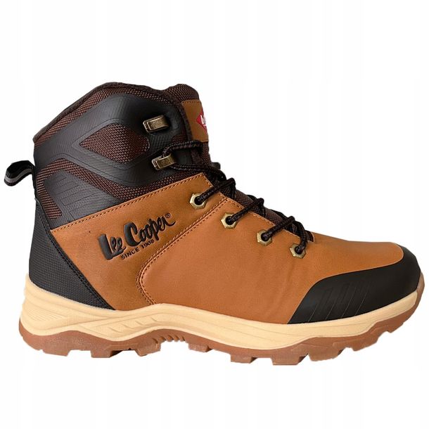 Treningowe buty męskie brązowe ocieplane Lee Cooper 25996 rozmiar 43