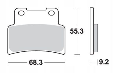 Sbs Klocki Hamulcowe Kh432 Street Excel Sinter Kolor Złoty