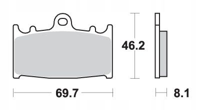 Sbs Klocki Hamulcowe Kh158 Street Ceramic Kolor Czarny