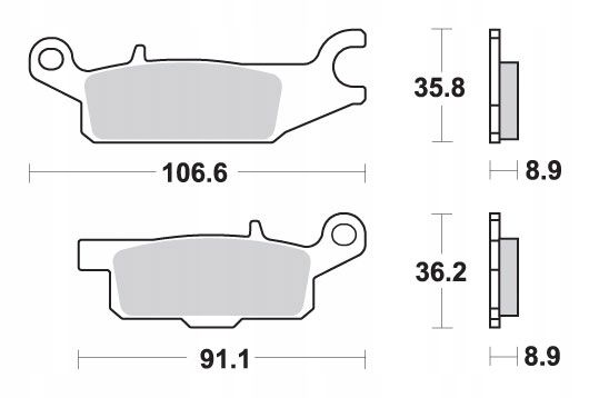 Sbs Klocki Hamulcowe Kh445 Off-road Sinter Kolor Złoty