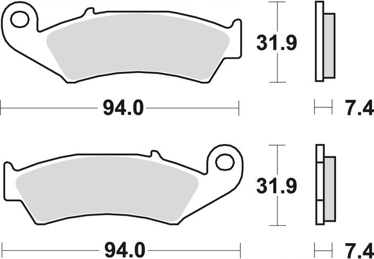 Klocki Hamulcowe Spiek Sinter Offroad Cr 125 / 250 87-94, Nx / Xr 250 88-95
