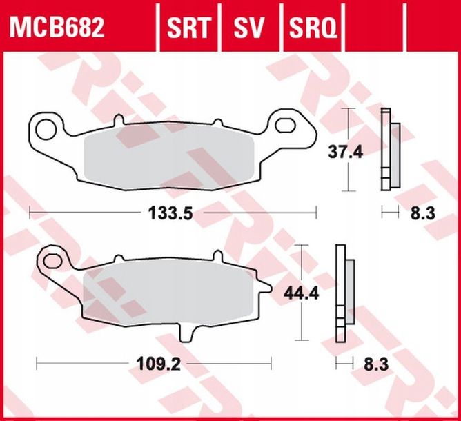 Trw Zf Klocki Hamulcowe Kh229 Sinter Ninja 400 '11