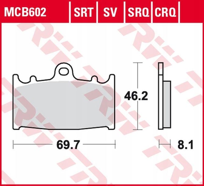 Trw Zf Klocki Hamulcowe Track Husaberg Fs450 03-05
