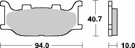Sbs Klocki Hamulcowe Kh199 Street Ceramic Yamha Yp250/450/500 Italjet