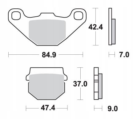 Sbs Klocki Hamulcowe Kh83 Off-road Sinter Kolor Złoty
