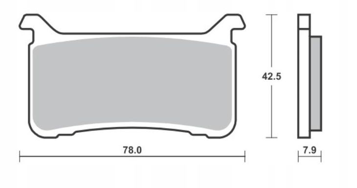 Sbs Klocki Hamulcowe Street Excel Honda Cb/cbr/vfr 800 17-20 Przód