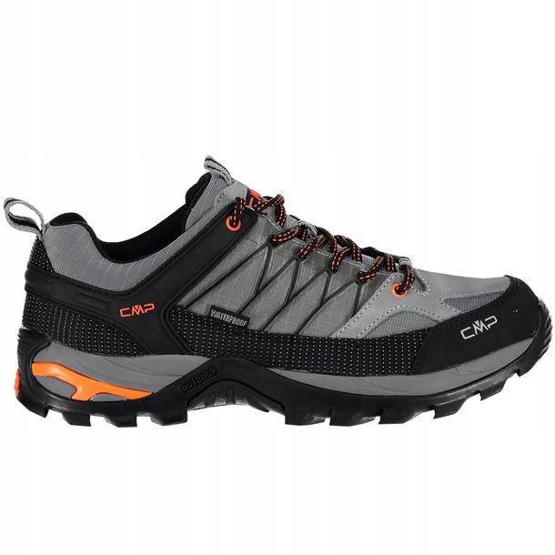 Buty trekkingowe męskie CMP Rigel Low WP szaro-czarno-pomarańczowe 3Q544577