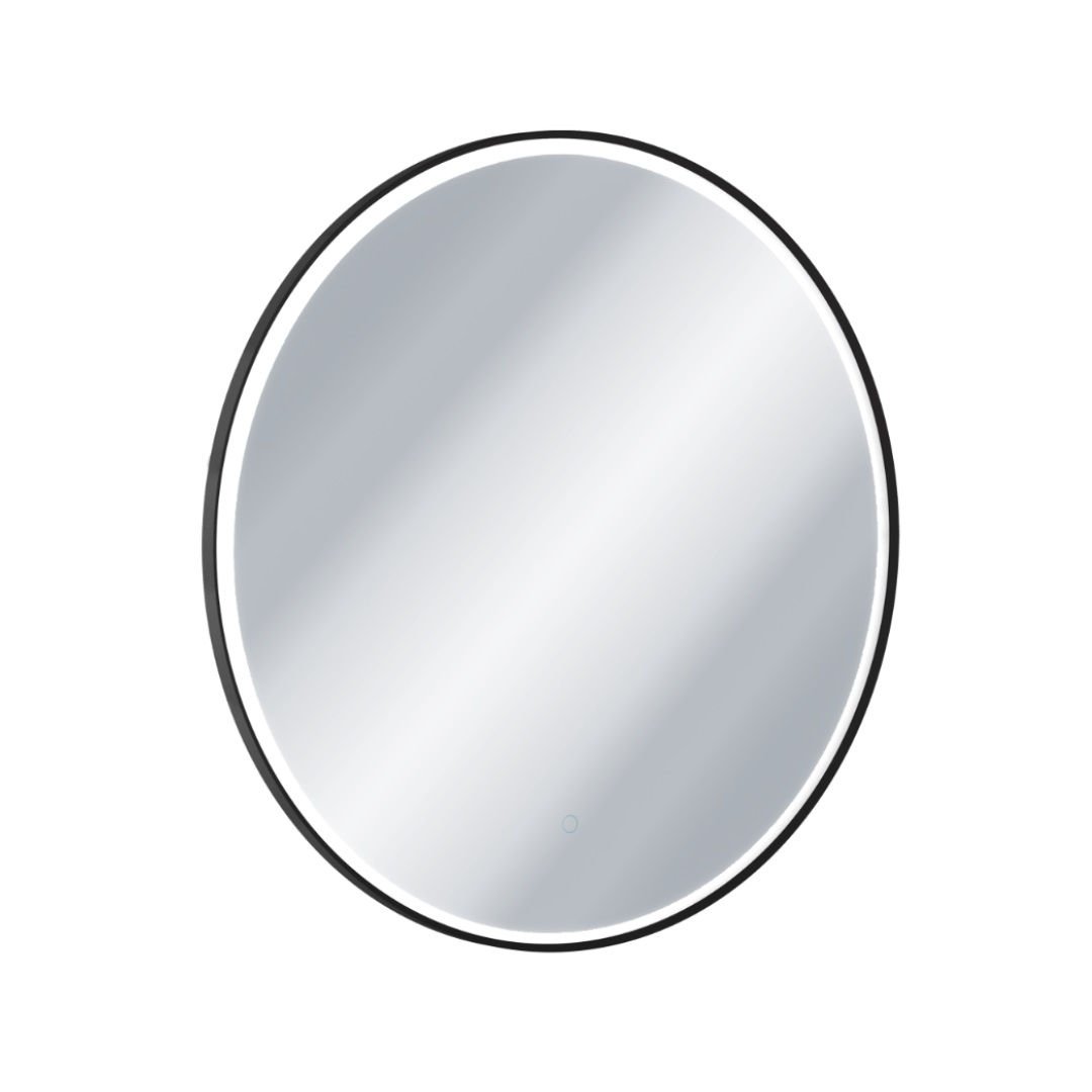 Lustro łazienkowe led barwa zmienna okrągłe 100 cm Excellent Corido czarny mat DOEX.CO100.BL