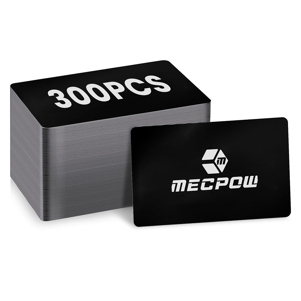Mecpow AS4 Blank Black Business Cards - 300pcs