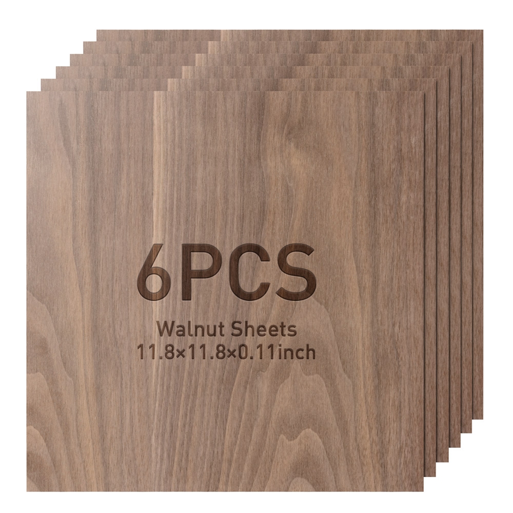 Mecpow AS3 300*300*3mm Walnut Sheets - 6pcs