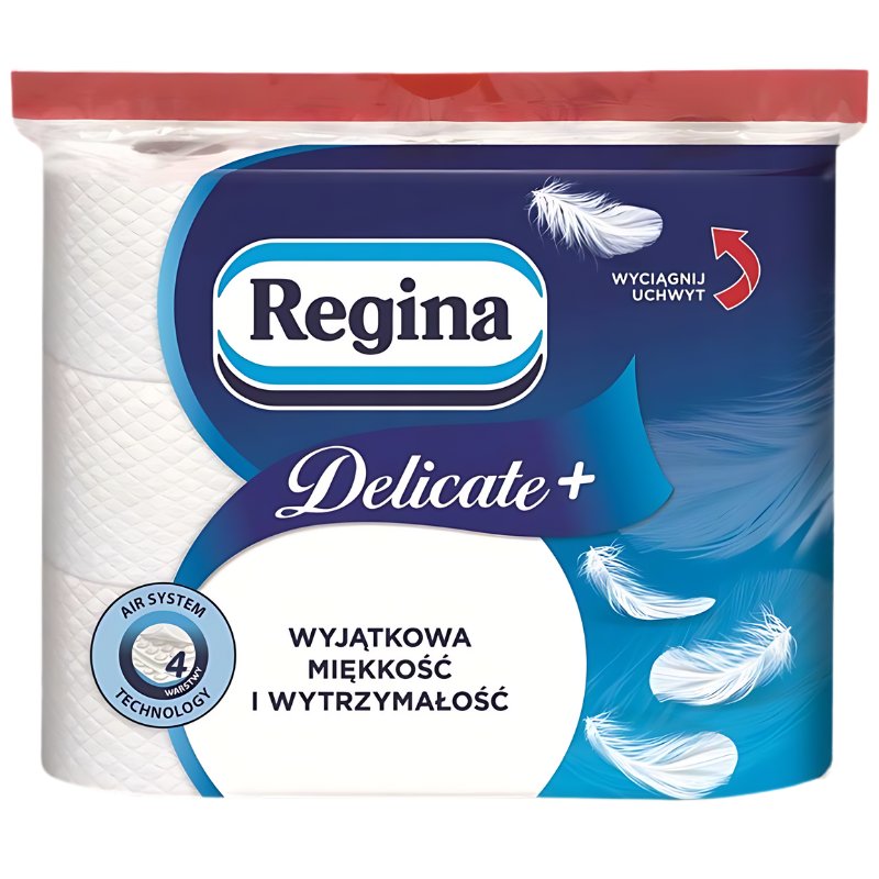 Regina Delicate+ Papier Toaletowy 4-Warstwowy 9 Rolek