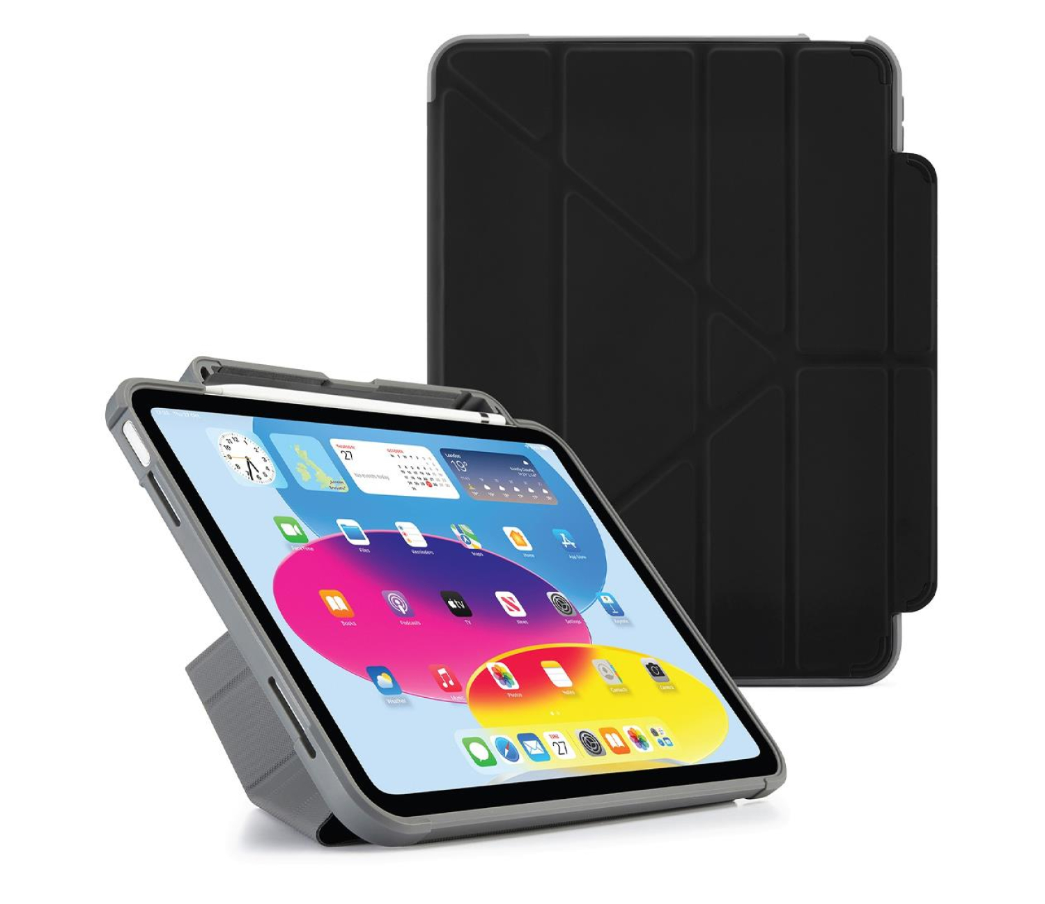 Pipetto Origami Pencil Shield do iPad 2022 10. gen. black PIP054P-49-V